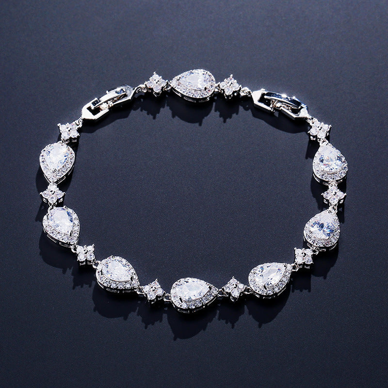 Pear Drop Tennis Bracelet