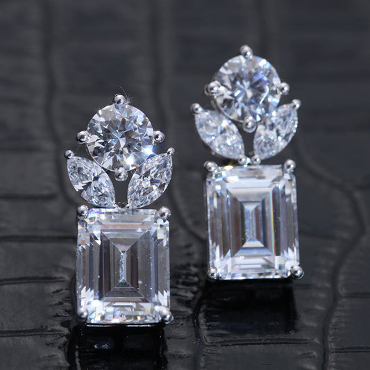 Classy Emerald Cut Earrings