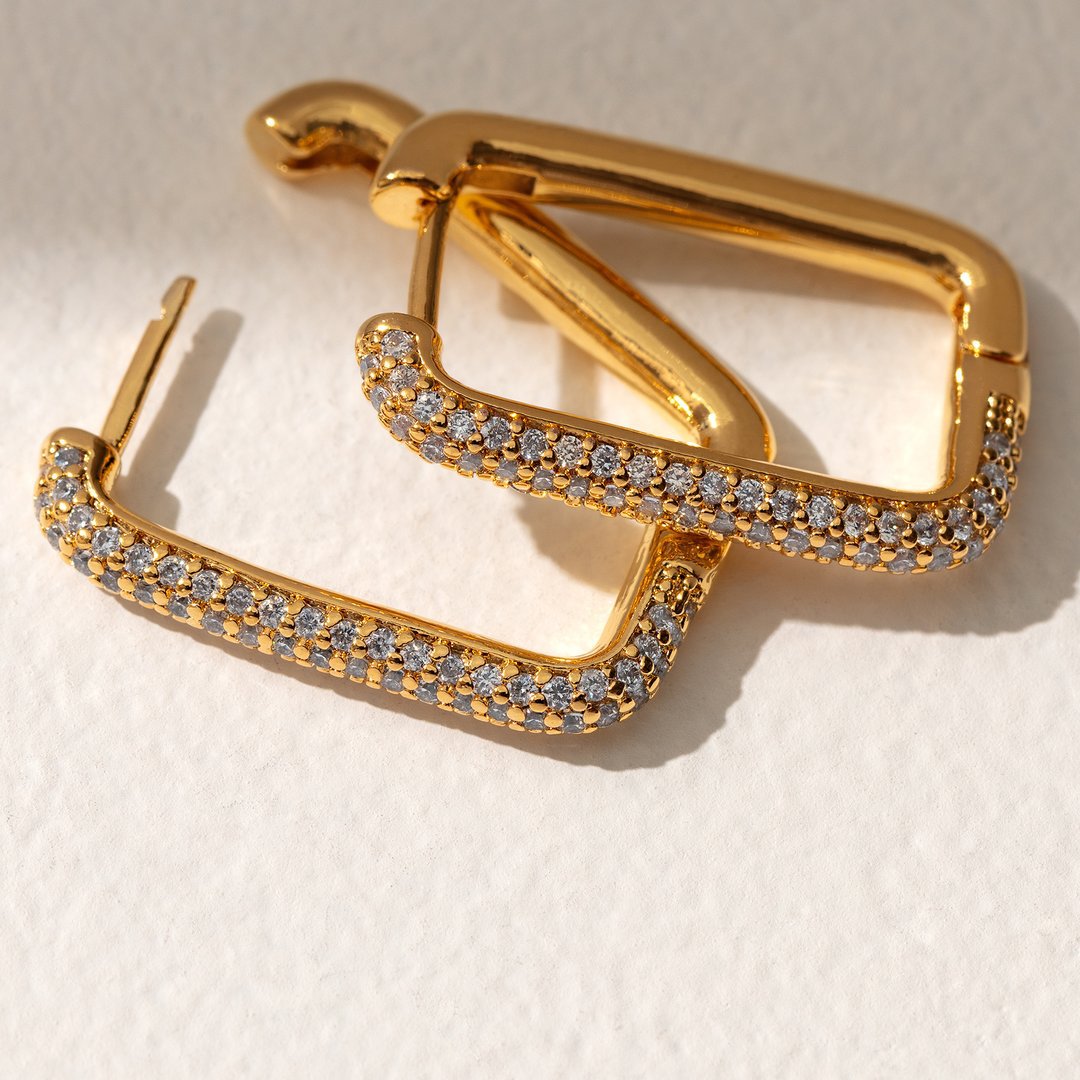 Studded Hoop Earrings