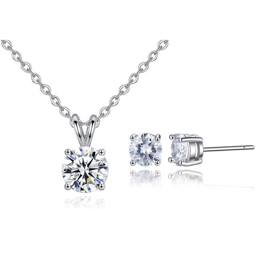 Classic Solitaire Necklace Set