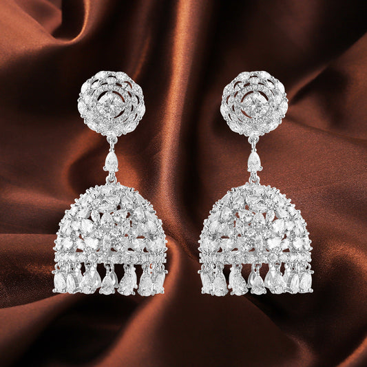 Diamond Studded Jhumka Earrings