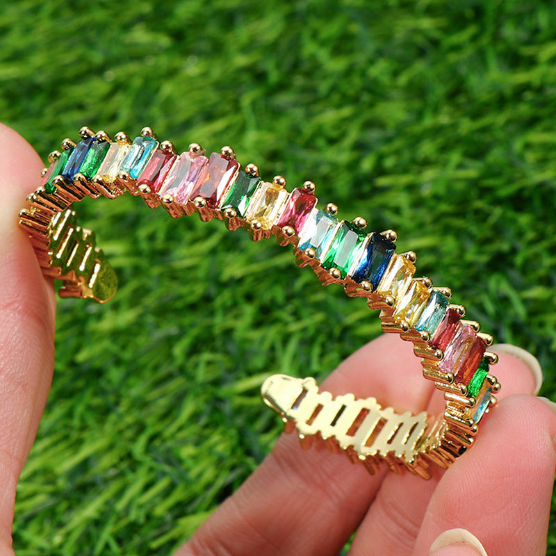 Rainbow Cuff Bracelet