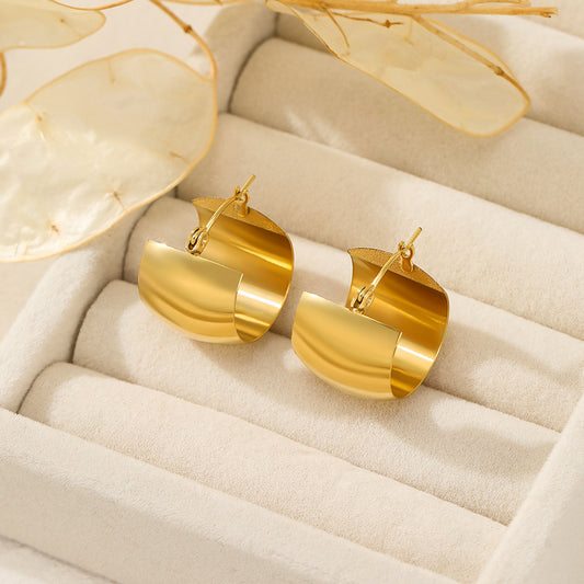 Flashy Gold Hoops