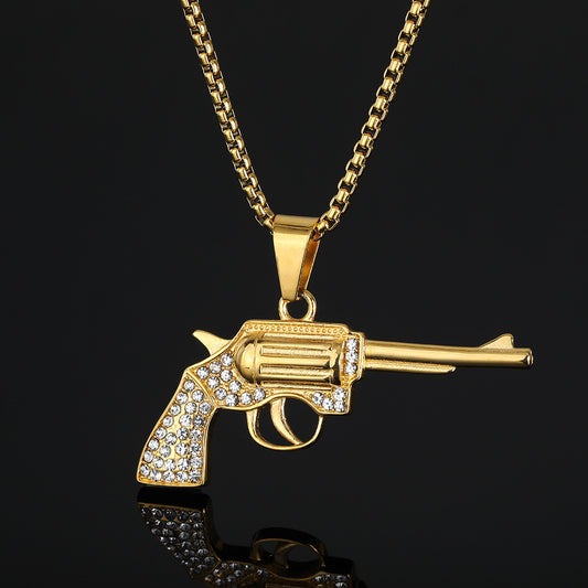 Gold Revolver Necklace