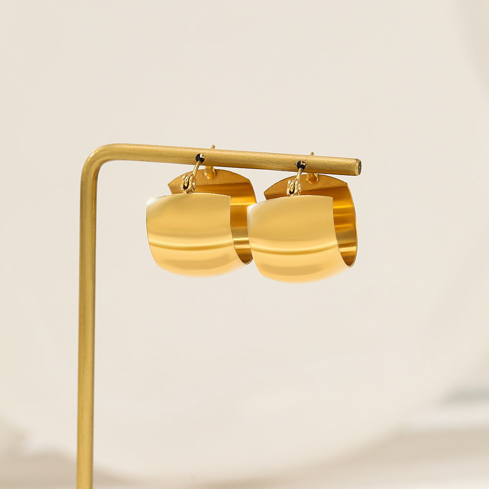 Flashy Gold Hoops