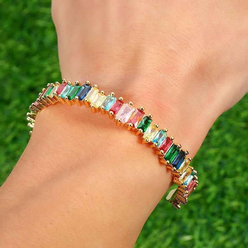 Rainbow Cuff Bracelet