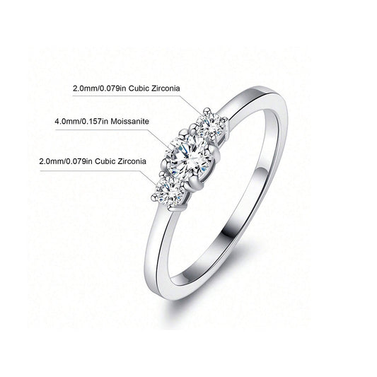 Sparkling Row of Ring