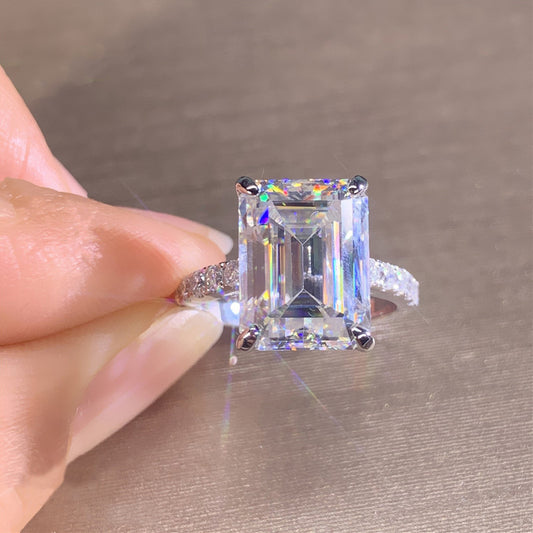 Giant Emerald Cut Diamond Ring
