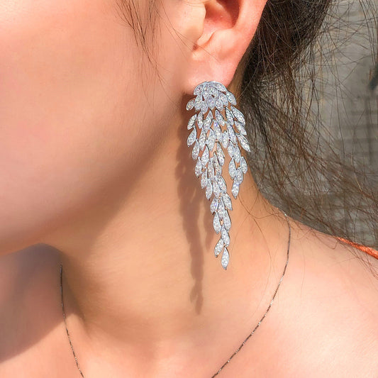 Diamond Wings Earrings
