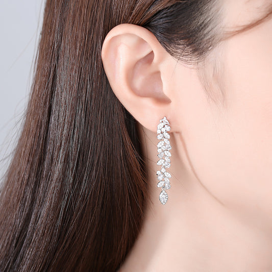 Ethereal Bloom Vertical Earrings