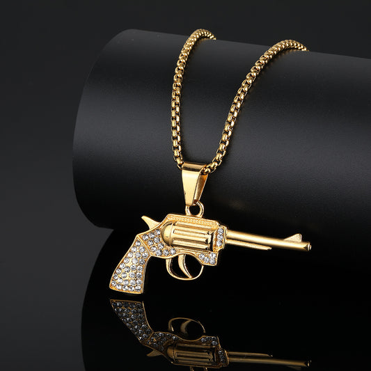 Gold Revolver Necklace