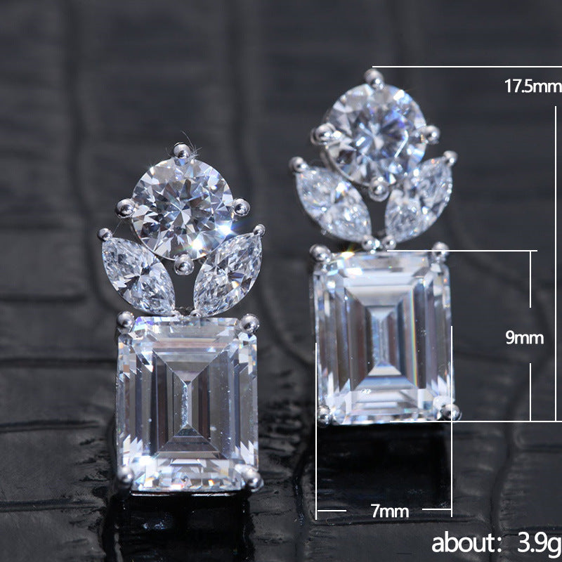Classy Emerald Cut Earrings