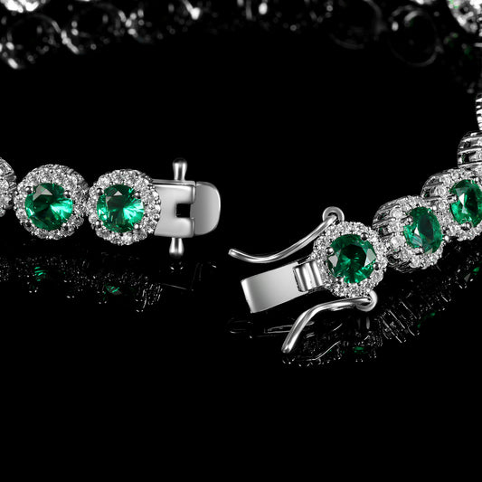 EMERALD IMPERIA HALO BRACELET