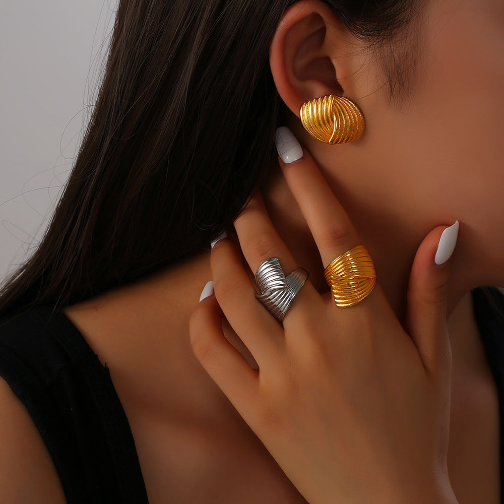 Illusionary Gold Earrings