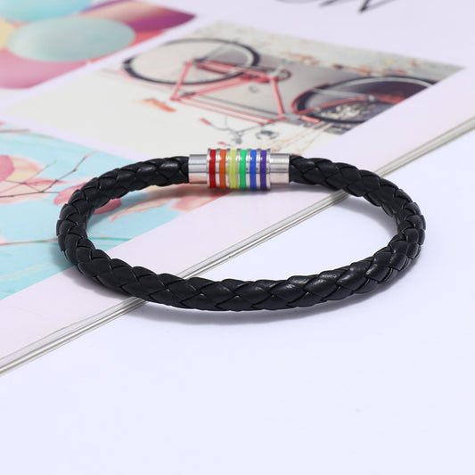 Rainbow Braided Bracelet