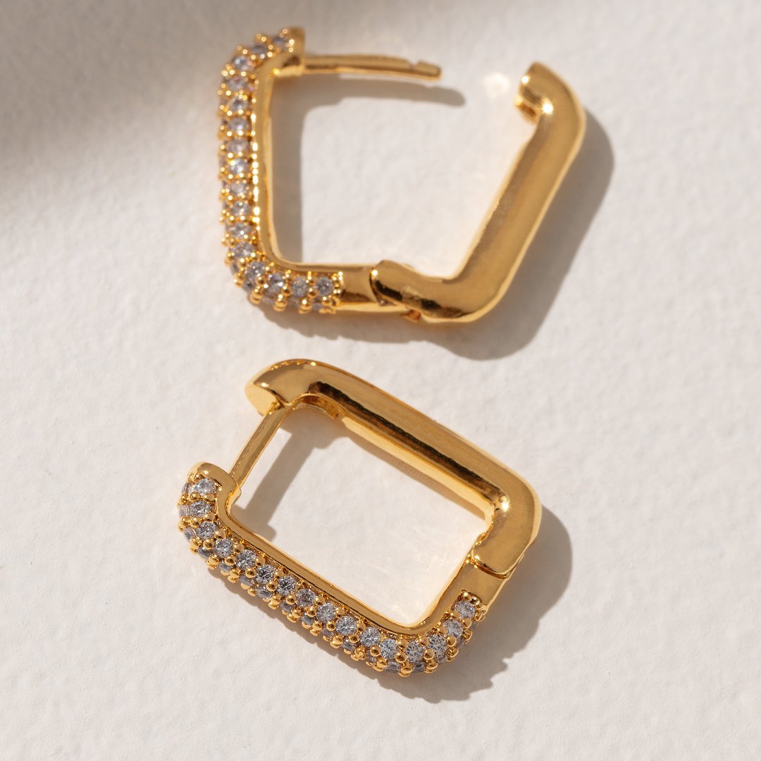 Studded Hoop Earrings