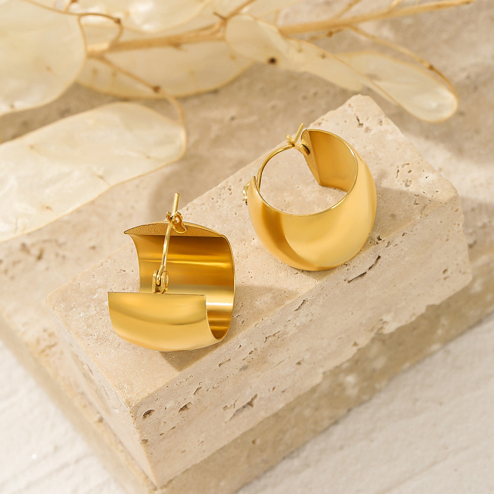 Flashy Gold Hoops