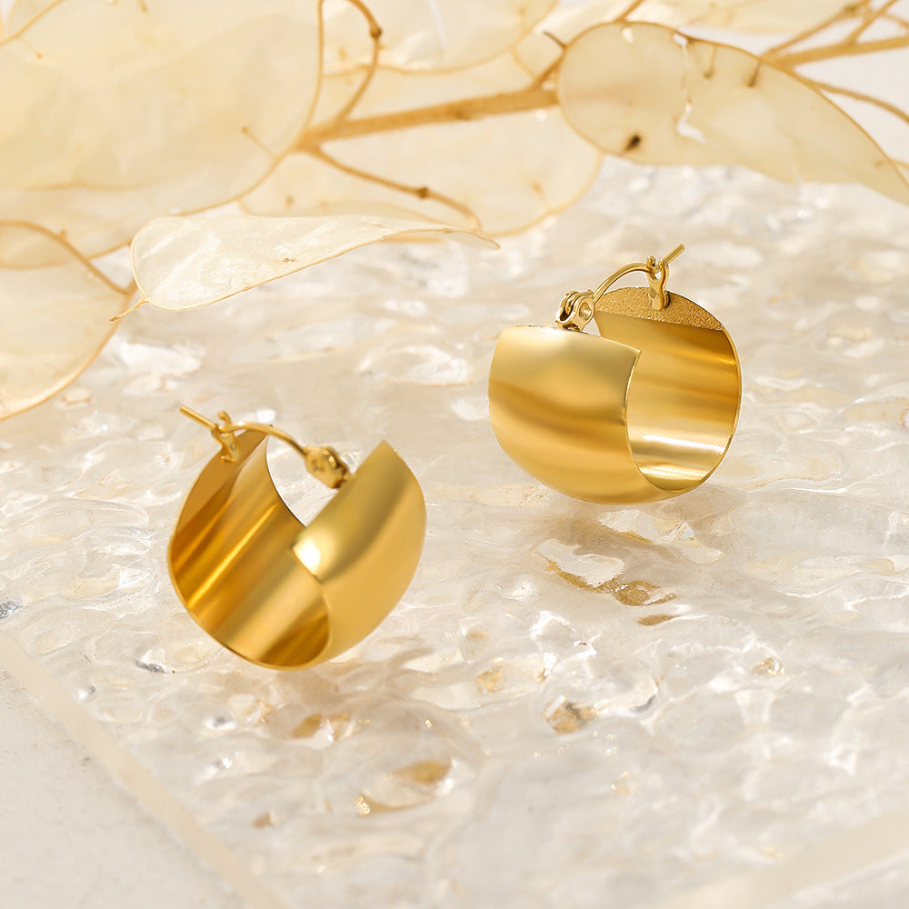 Flashy Gold Hoops