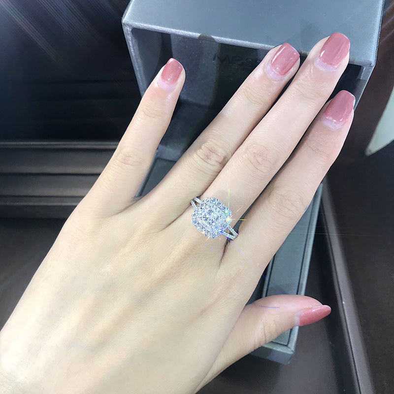 Marry Me Diamond Ring (925 Sterling Silver)