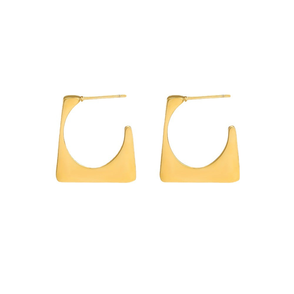 Squared Hoop Earrings