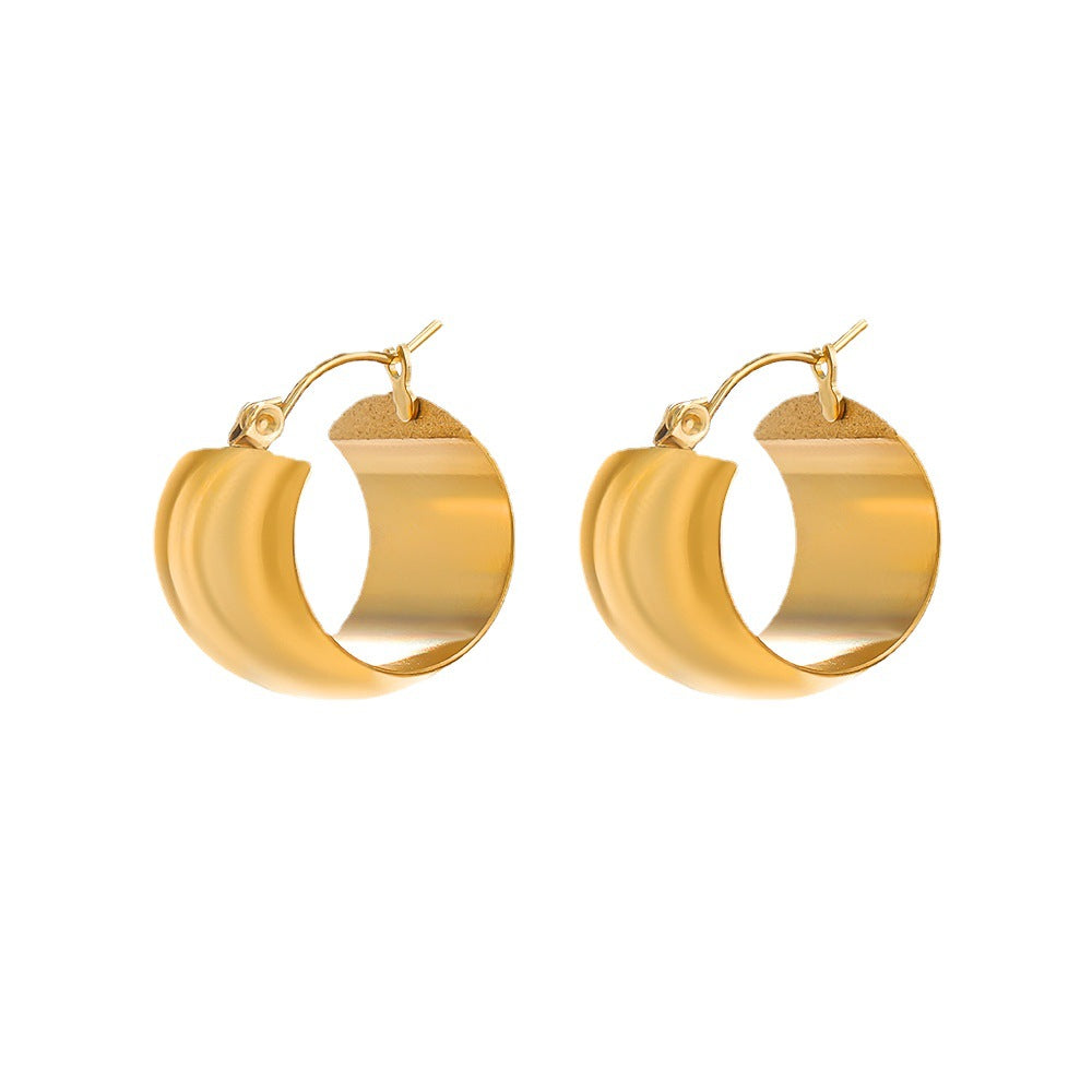 Flashy Gold Hoops