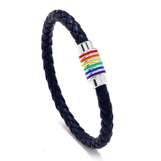 Rainbow Braided Bracelet