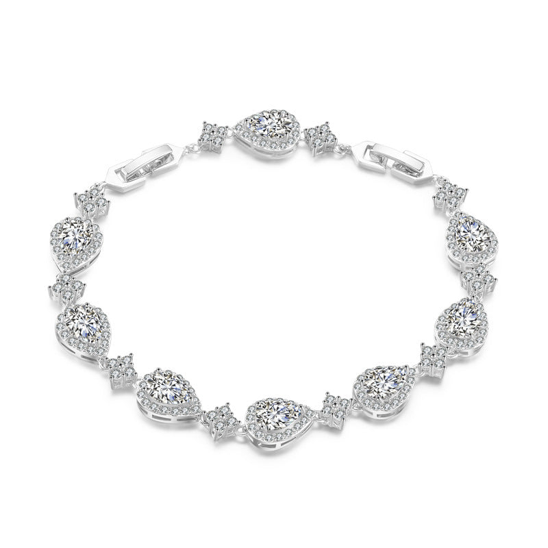 Pear Drop Tennis Bracelet