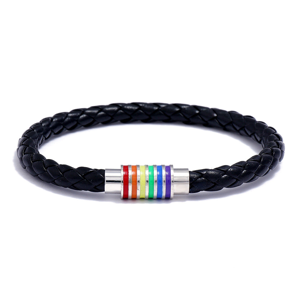 Rainbow Braided Bracelet