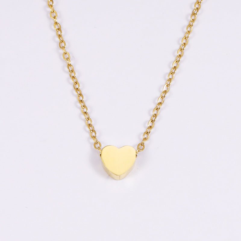 The Golden Heart Necklace (Titanium Steel)