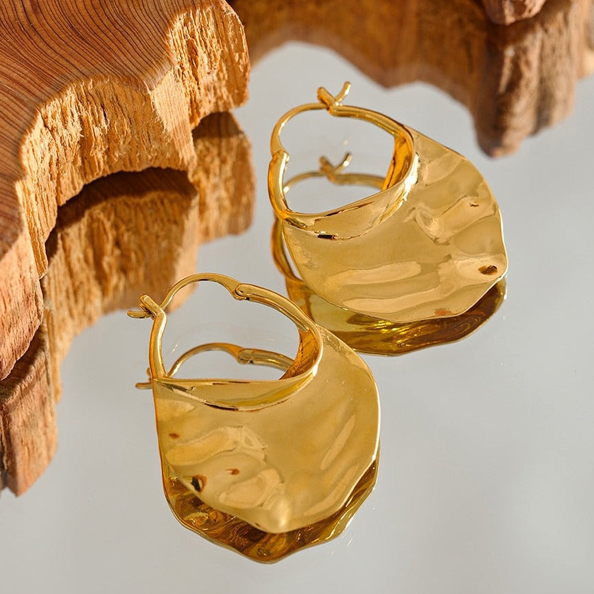 Triton Hammered Earrings