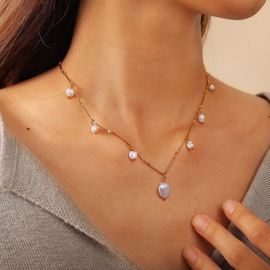 Nora Pearl Drop Necklace