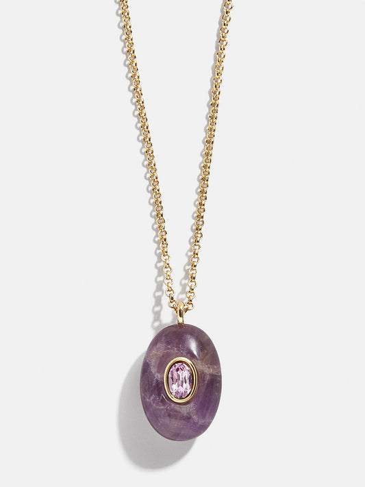 Healing Amethyst Oval Necklace