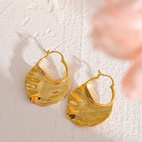 Triton Hammered Earrings