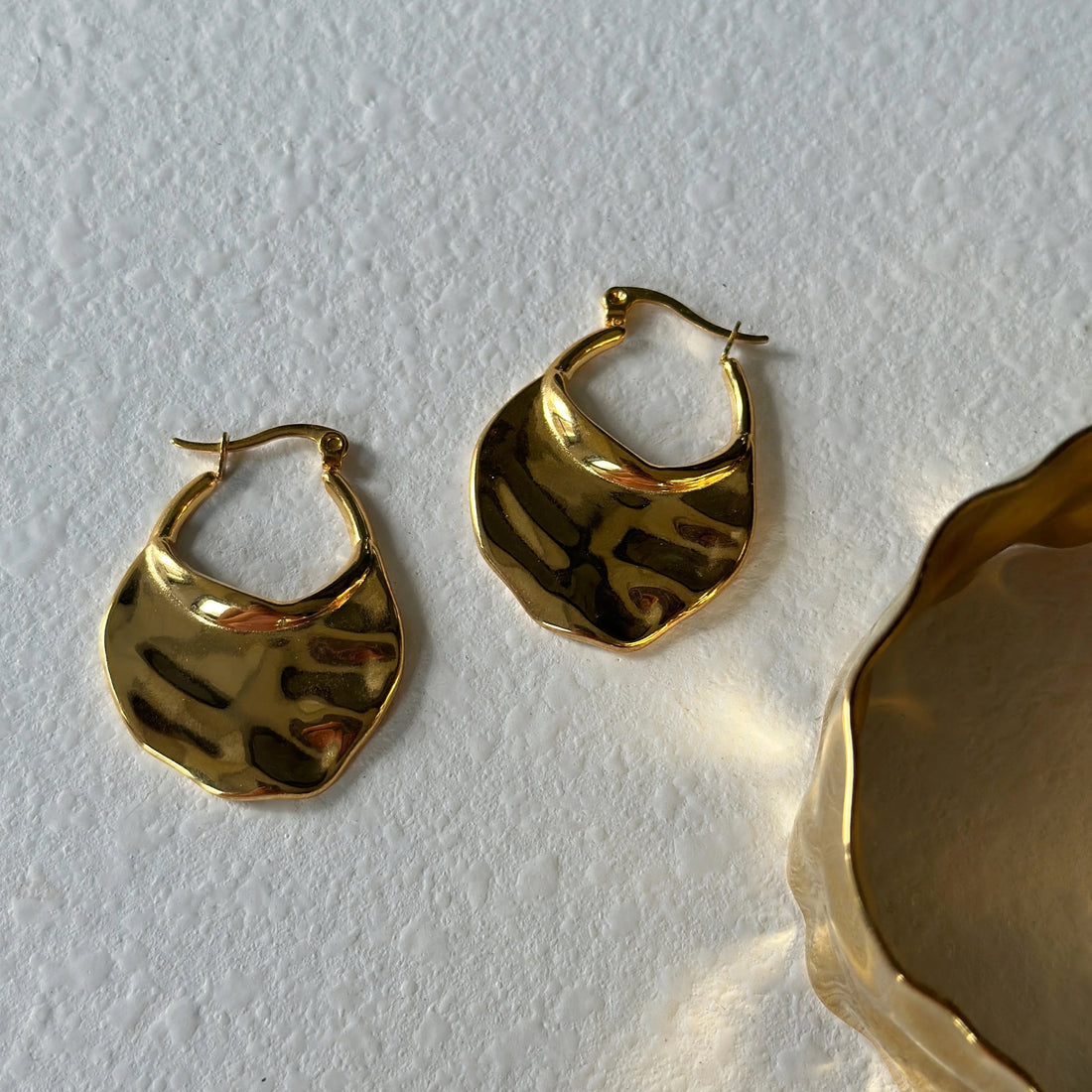 Triton Hammered Earrings