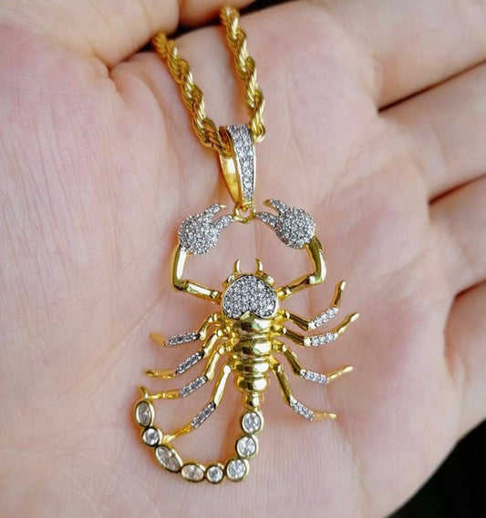 Iced Out Scorpion Necklace