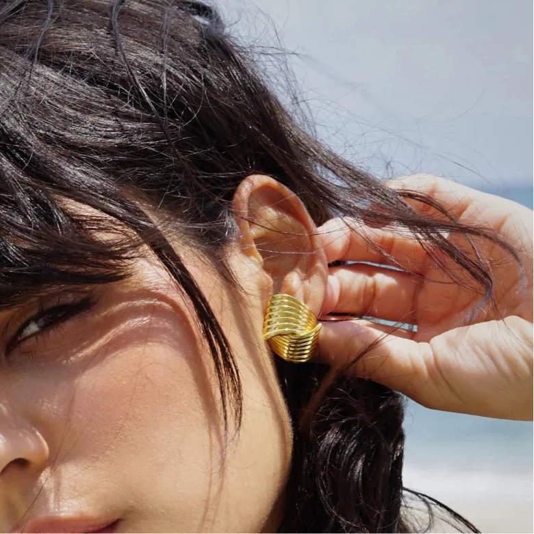 Illusionary Gold Earrings