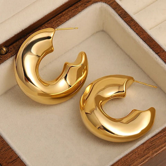 Amalfi Gold Hoops