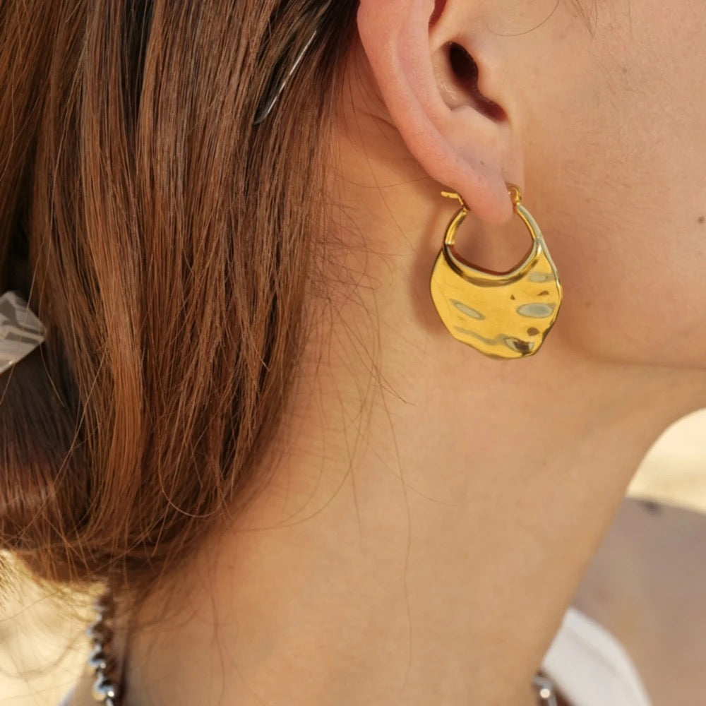 Triton Hammered Earrings