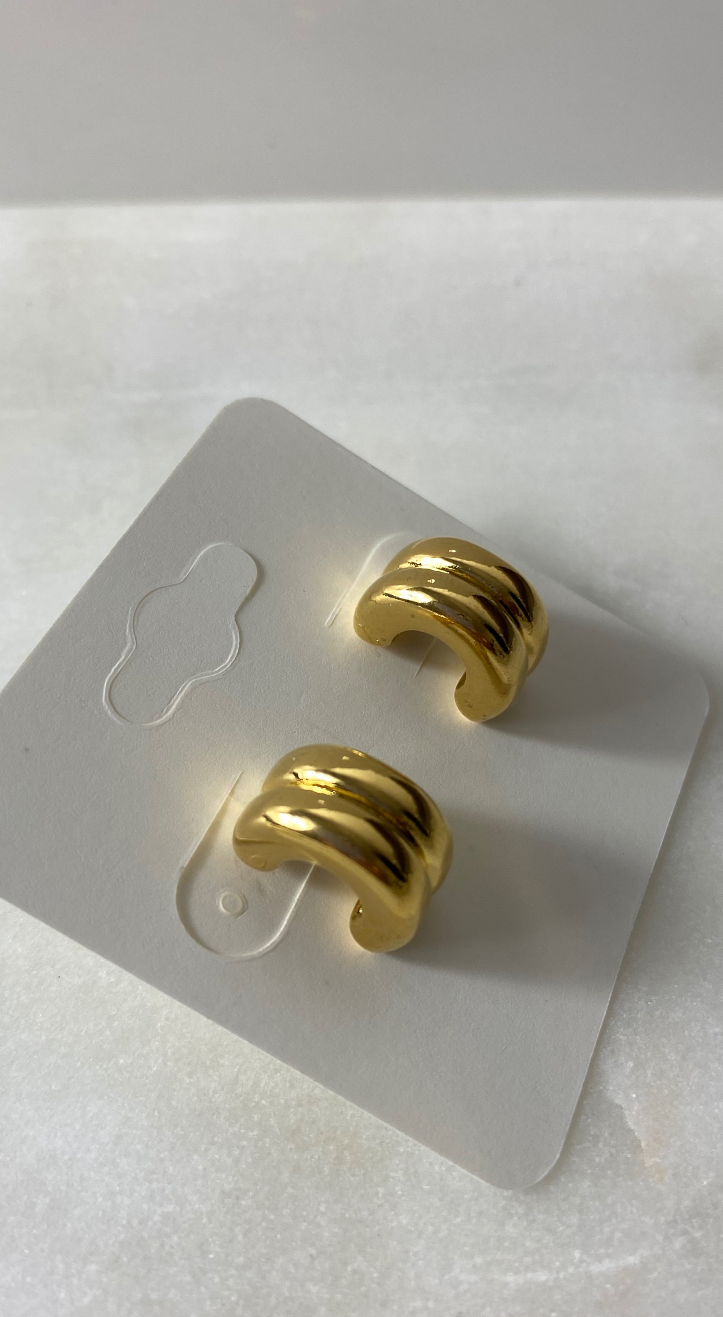 Gold Twin Hoop Earrings