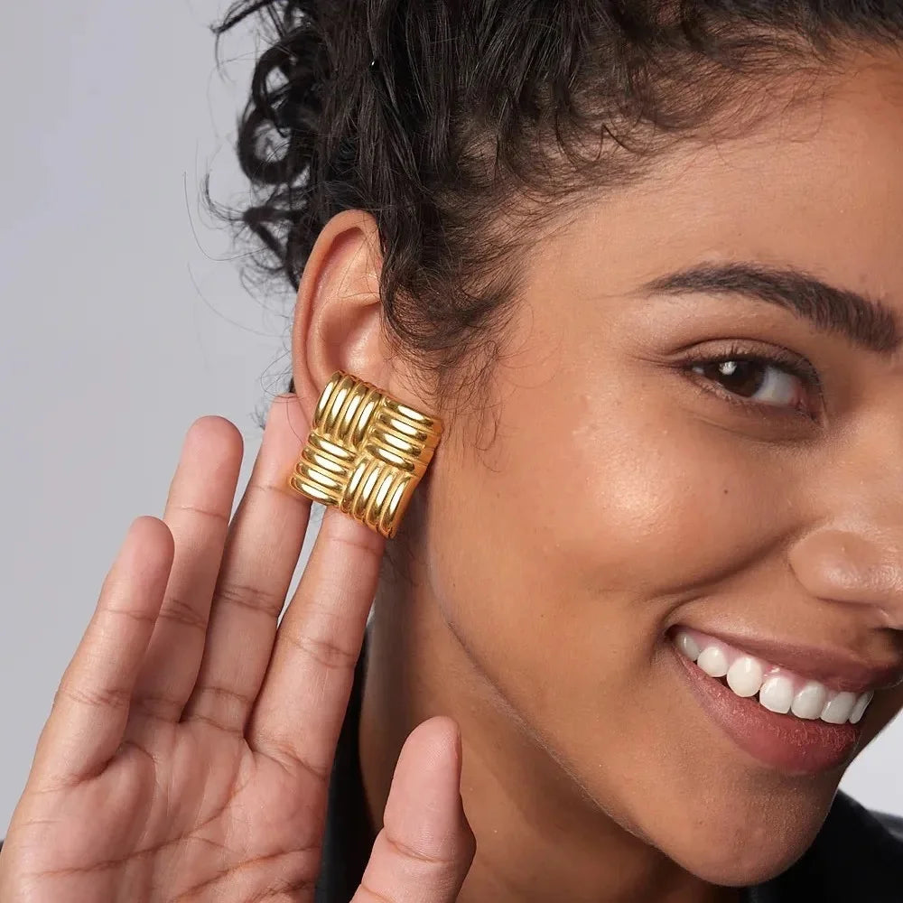 Square Statement Earrings