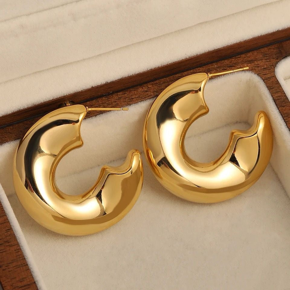 Amalfi Gold Hoops