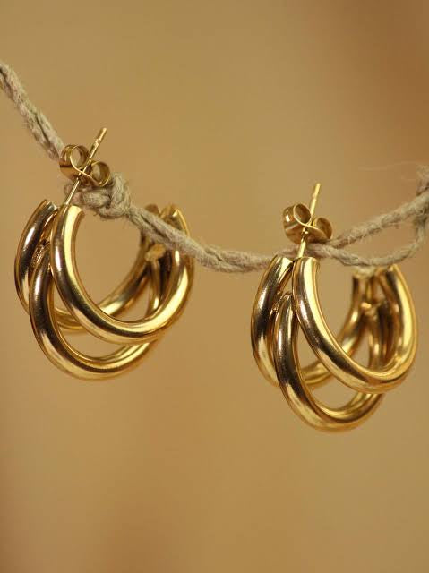Triple Hoop Earrings
