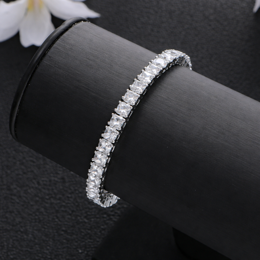 Crystal Line Tennis Bracelet