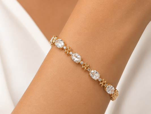 Éclat Oval Tennis Bracelet