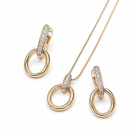 Nova Link Necklace & Earring Set