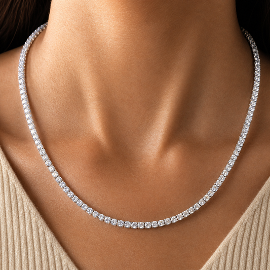 3MM TENNIS NECKLACE.