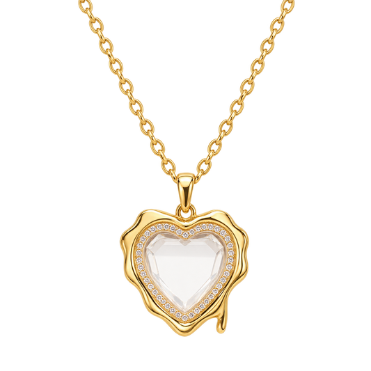 Melted Heart Locket