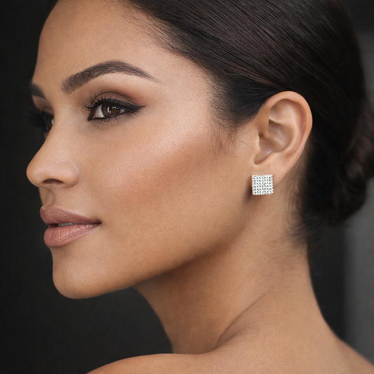 Starlit Square Studs