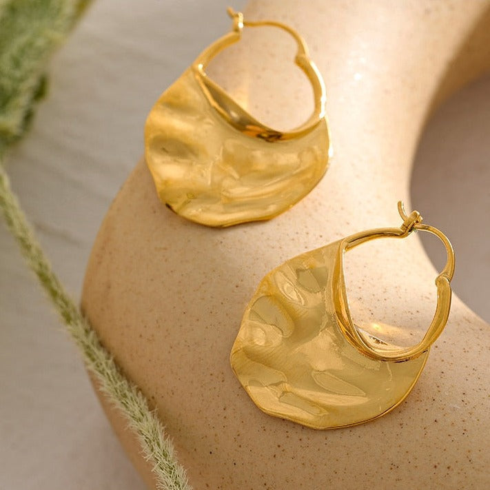 Triton Hammered Earrings