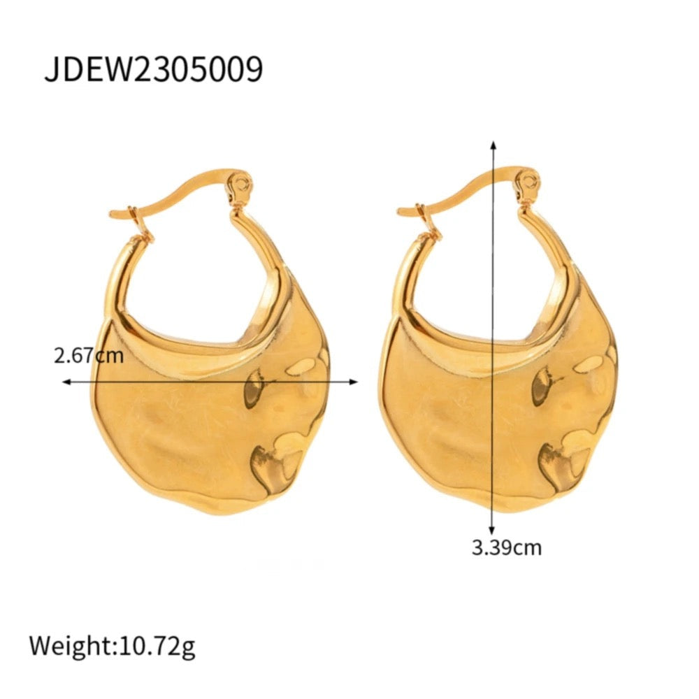 Triton Hammered Earrings